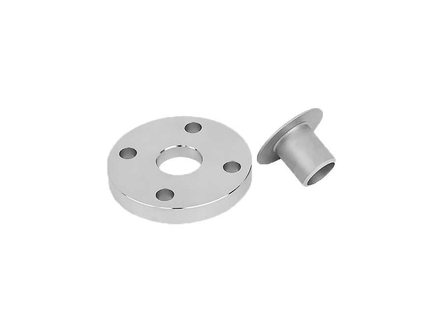 Flanged loose-fitting flange with flanging